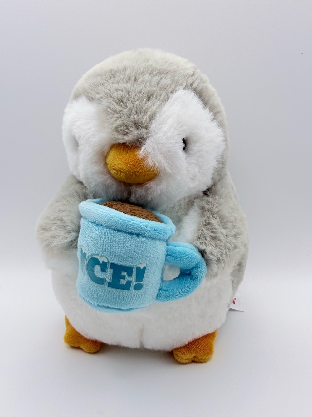 Aurora 2024 Pom Pom Penguin With Iced Coffee Mug Plush Toy (ARPL-03)